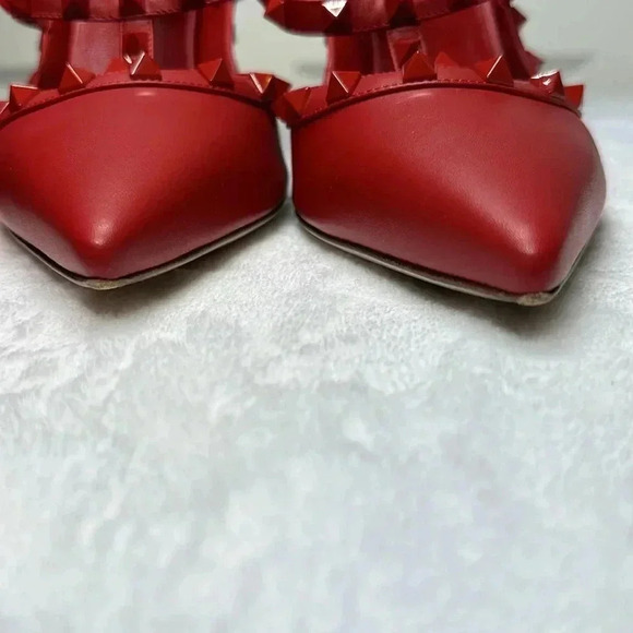 Valentino SZ 11 Red Rockstud heels - Picture 11 of 11